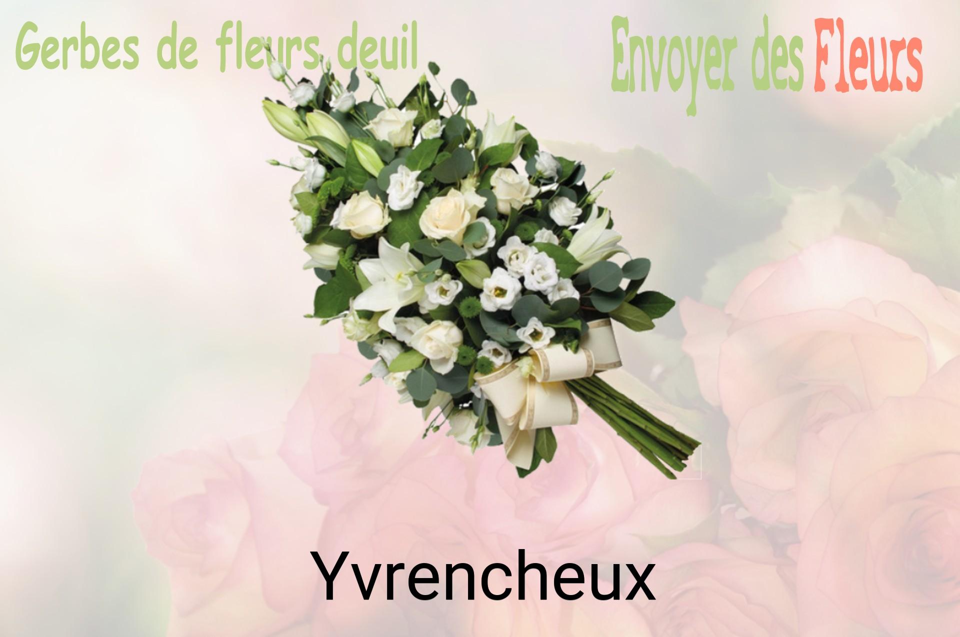 Gerbe de fleurs de deuil livrée à Yvrencheux